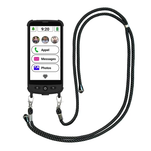 swissvoice - Smartphone S510-M + Magnetisches Ladekabel + Schutzhülle mit Band - Einfach zu bedienen - SOS-Taste - Senior Smartphone 4G - Schwarz swissvoice - Smartphone S510-M + Magnetisches Ladekabel + Schutzhülle mit Band - Einfach zu bedienen - SOS-Taste - Senior Smartphone 4G - Schwarz von swissvoice