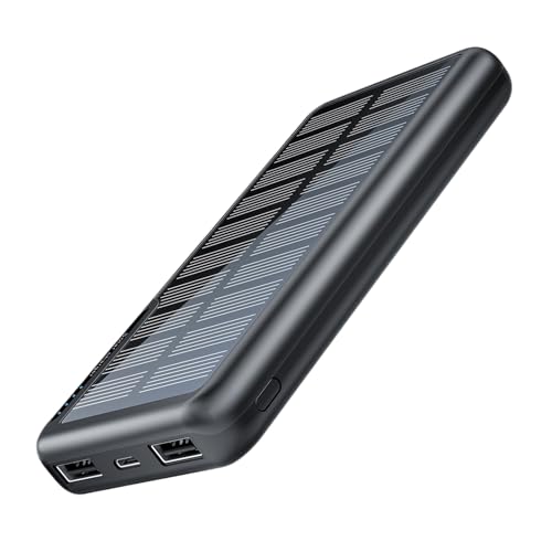 syayw Externer Akku, tragbares Ladegerät – 10000 mAh für Laptop und Solar-Ladegerät | kompaktes Ladegerät für Angeln, Camping, Reisen, , Universität, Rucksack, Auto, Festival syayw Externer Akku, tragbares Ladegerät – 10000 mAh für Laptop und Solar-Ladegerät | kompaktes Ladegerät für Angeln, Camping, Reisen, , Universität, Rucksack, Auto, Festival von syayw