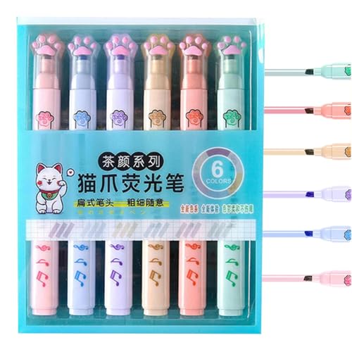 syayw Textmarker – Niedliche Faserspitze Highlighter | Farb-Highlighter | Lernspielzeug für Festival-Textmarker für Briefkarten, Scrapbooking syayw Textmarker – Niedliche Faserspitze Highlighter | Farb-Highlighter | Lernspielzeug für Festival-Textmarker für Briefkarten, Scrapbooking von syayw