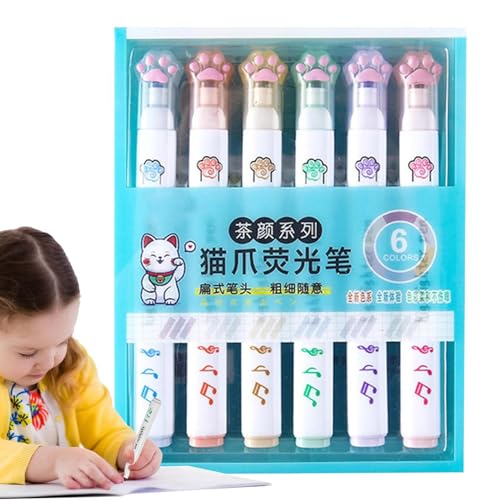 syayw Textmarker – Niedliche Faserspitze Highlighter | Farb-Highlighter | Lernspielzeug für Festival-Textmarker für Briefkarten, Scrapbooking syayw Textmarker – Niedliche Faserspitze Highlighter | Farb-Highlighter | Lernspielzeug für Festival-Textmarker für Briefkarten, Scrapbooking von syayw