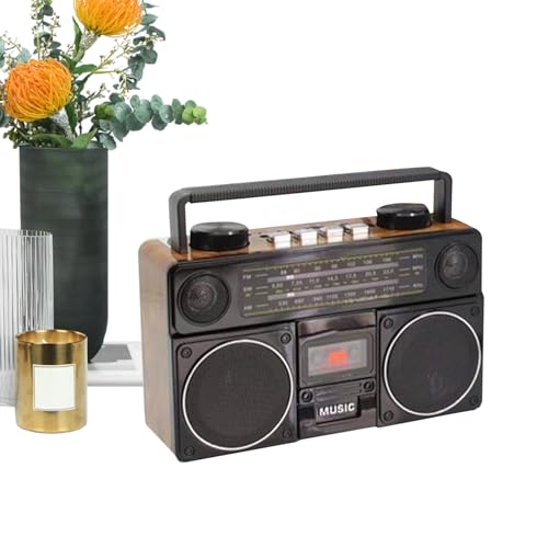 syayw Tragbares Solar-Radio, kabellose Lautsprecher für den Außenbereich, mit Griff – Vintage-Radio, leicht und Design für Reisen, Park, Schule, Road Trip syayw Tragbares Solar-Radio, kabellose Lautsprecher für den Außenbereich, mit Griff – Vintage-Radio, leicht und Design für Reisen, Park, Schule, Road Trip von syayw