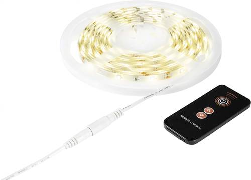 Sygonix Flex-Stripe SY-5136956 LED-Streifen-Basisset mit Stecker 230V 5m Warmweiß 1St. von sygonix