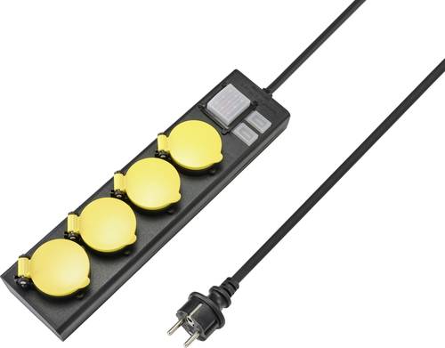 Sygonix RF-4737806 Steckdosenleiste mit Schalter Schwarz, Gelb Schutzkontakt 1St. Sygonix RF-4737806 Steckdosenleiste mit Schalter Schwarz, Gelb Schutzkontakt 1St. von sygonix