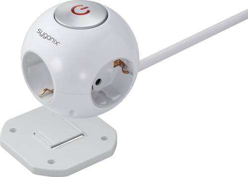 Sygonix SY-4535064 Steckdosenwürfel Weiß Schutzkontakt 1St. von sygonix