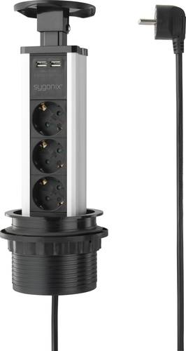 Sygonix SY-4737794 Steckdosenturm Schwarz, Silber Schutzkontakt 1St. Sygonix SY-4737794 Steckdosenturm Schwarz, Silber Schutzkontakt 1St. von sygonix