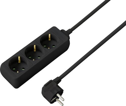 Sygonix SY-4890978 Steckdosenleiste Schwarz Schutzkontakt 1St. von sygonix