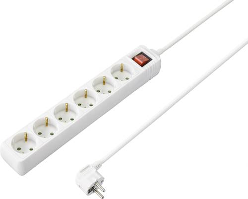 Sygonix SY-4891008 Steckdosenleiste mit Schalter Weiß Schutzkontakt 1St. von sygonix
