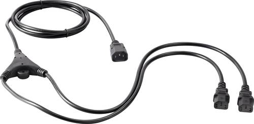 Sygonix SY-5042698 Kaltgeräte Y-Kabel Schwarz 2.35m von sygonix