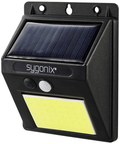 Sygonix SY-5626572 Solar-Wandstrahler mit Bewegungsmelder 0.5W Weiß Schwarz von sygonix