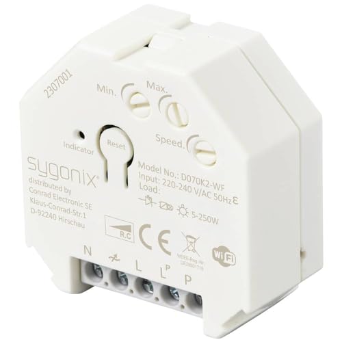 Sygonix SY-5775566 Unterputz Dimmer Geeignet für Leuchtmittel: LED-Lampe, Glühlampe, Halogenlampe Weiß Sygonix SY-5775566 Unterputz Dimmer Geeignet für Leuchtmittel: LED-Lampe, Glühlampe, Halogenlampe Weiß von sygonix