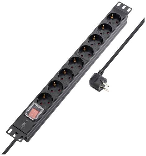 Sygonix SY-5799002 Steckdosenleiste 19 Zoll 8fach Schwarz Schutzkontakt 1St. Sygonix SY-5799002 Steckdosenleiste 19 Zoll 8fach Schwarz Schutzkontakt 1St. von sygonix