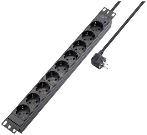 Sygonix SY-5799004 Steckdosenleiste 19 Zoll 9fach Schwarz Schutzkontakt 1St. Sygonix SY-5799004 Steckdosenleiste 19 Zoll 9fach Schwarz Schutzkontakt 1St. von sygonix