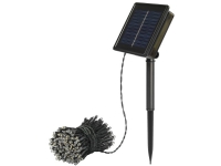 Sygonix Solar-Lichterkette SY-5596928 Warmweiß, Kaltweiß Schwarz, Standard grün (satiniert) von sygonix
