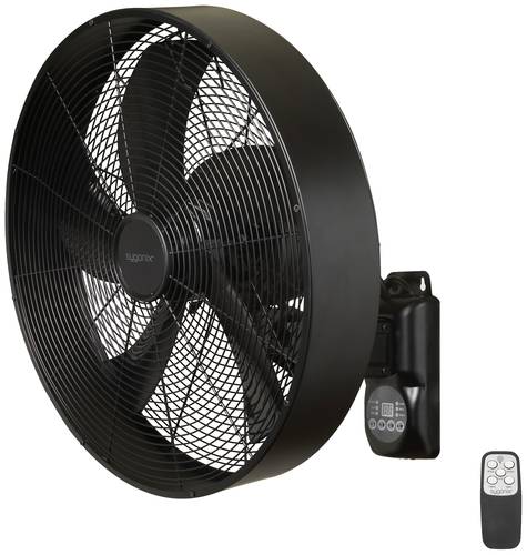 Sygonix Wandventilator 50W (L x B x H) 450 x 450 x 355mm Schwarz (matt) von sygonix