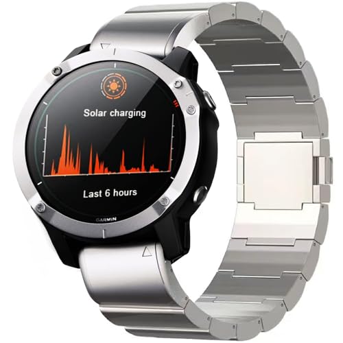 synsing Magnetisches Titan Armband 26mm Metall-Schnellverschluss Armband Kompatibel mit Fenix 8 51mm/Enduro 3 51mm/7X Pro/6X Pro/7X Solar/7X Sapphire Solar synsing Magnetisches Titan Armband 26mm Metall-Schnellverschluss Armband Kompatibel mit Fenix 8 51mm/Enduro 3 51mm/7X Pro/6X Pro/7X Solar/7X Sapphire Solar von synsing