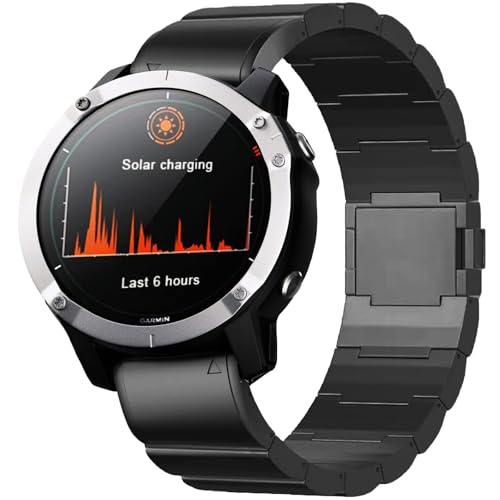 synsing Magnetisches Titan Armband 26mm Metall-Schnellverschluss Armband Kompatibel mit Fenix 8 51mm/Enduro 3 51mm/7X Pro/6X Pro/7X Solar/7X Sapphire Solar synsing Magnetisches Titan Armband 26mm Metall-Schnellverschluss Armband Kompatibel mit Fenix 8 51mm/Enduro 3 51mm/7X Pro/6X Pro/7X Solar/7X Sapphire Solar von synsing
