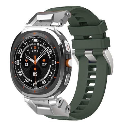 synsing Robustes Sport Armband für Galaxy Watch Ultra 7 (26 mm Breite), Kompatibel mit Samsung Watch Ultra 47 mm Armband für Herren mit Hochwertigem TPU und Edelstahl-Metallanschluss von synsing