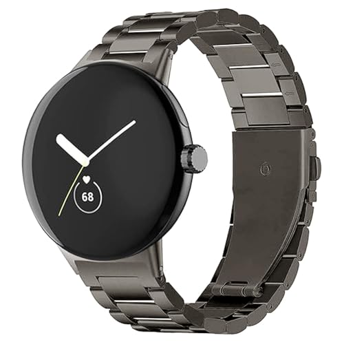 Synsing Titan Metall Armband Kompatibel Mit Pixel Watch 3 41 mm/2/41mm, Metallarmband Mit Sicherer Schnalle als Zubehör für Herren und Damen Synsing Titan Metall Armband Kompatibel Mit Pixel Watch 3 41 mm/2/41mm, Metallarmband Mit Sicherer Schnalle als Zubehör für Herren und Damen von synsing