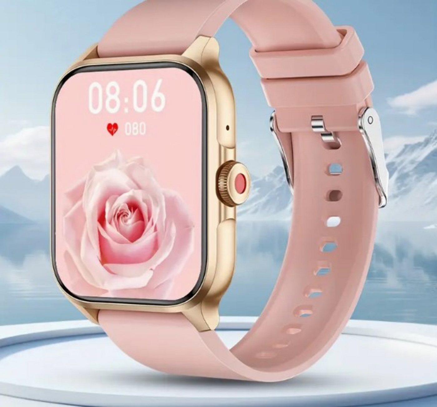synwoo für Männer und Frauen Smartwatch (1.85 cm, Andriod iOS), mit Ruf-Funktion, Kalorienzähler, Schrittzähler, 100+Sport-Modi, Musik von synwoo