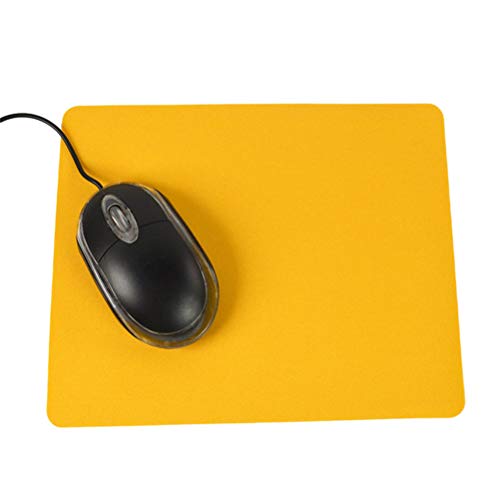 szaerfa Schlanke Mauspad Matte für Computer PC Laptop mit Rutschfester Gummibasis Büro Accessoire Geschenk kompatibel mit optischer Maus (Orange) von szaerfa