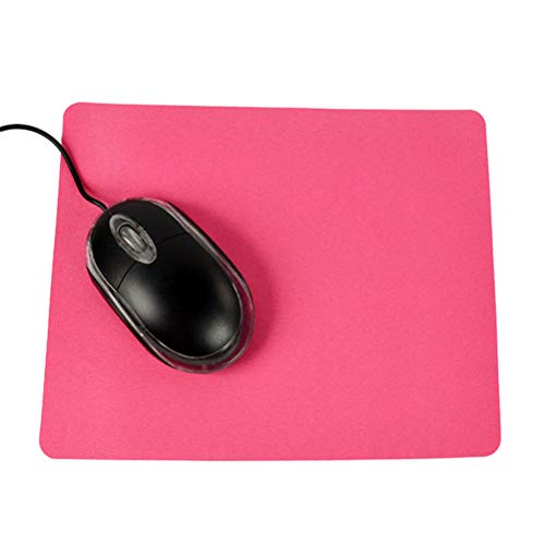 szaerfa Schlanke Mauspad Matte für Computer PC Laptop mit Rutschfester Gummibasis Büro Accessoire Geschenk kompatibel mit optischer Maus (Rose rot) von szaerfa