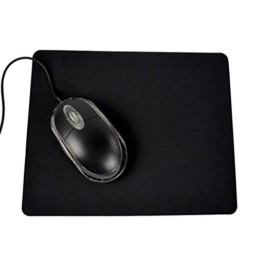 szaerfa Schlanke Mauspad Matte für Computer PC Laptop mit Rutschfester Gummibasis Büro Accessoire Geschenk kompatibel mit optischer Maus (schwarz) von szaerfa