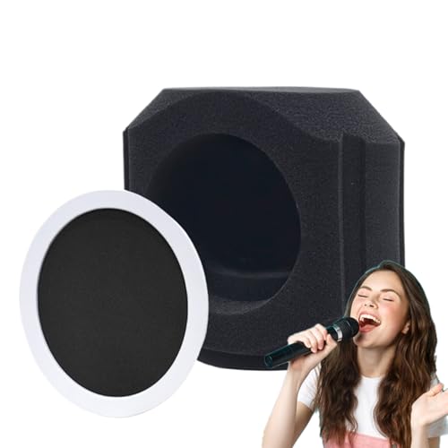 szaluyk Mikrofon-Isolationsschild – schallabsorbierendes Schild mit Filter | tragbare, schalldichte Abdeckung für Podcast-Singen, Rapping, Heimstudio, Live-Performance szaluyk Mikrofon-Isolationsschild – schallabsorbierendes Schild mit Filter | tragbare, schalldichte Abdeckung für Podcast-Singen, Rapping, Heimstudio, Live-Performance von szaluyk