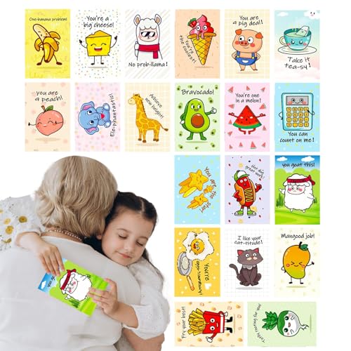 szaluyk Postkarten für Kinder, 20 x Cartoon-Charaktere, Karte für Kinder, humorvoll, niedliches Muster, Partyzubehör für Freunde, Familie, , Kinder, Studenten, Lehrer szaluyk Postkarten für Kinder, 20 x Cartoon-Charaktere, Karte für Kinder, humorvoll, niedliches Muster, Partyzubehör für Freunde, Familie, , Kinder, Studenten, Lehrer von szaluyk