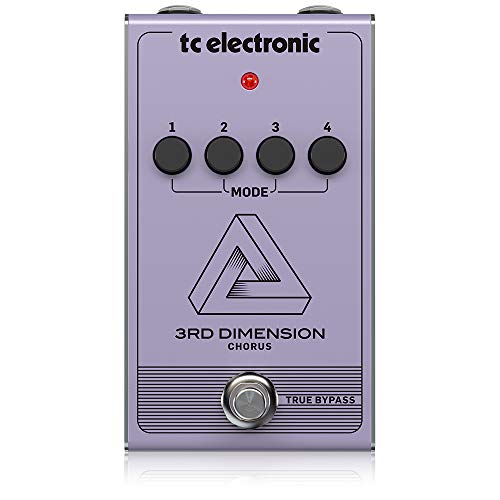TC Electronic 3RD DIMENSION CHORUS Analoge Vintage-Chorus-Pedalnachbildung mit 4-Tasten-Effektauswahl und BBD-Schaltung von t.c electronic