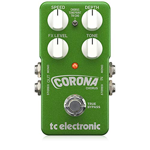 TC Electronic CORONA CHORUS Hochwertiges TonePrint-fähiges Chorus-Pedal mit 2 eingebauten Chorussen, Klangregelung und Stereo-I/O von t.c electronic