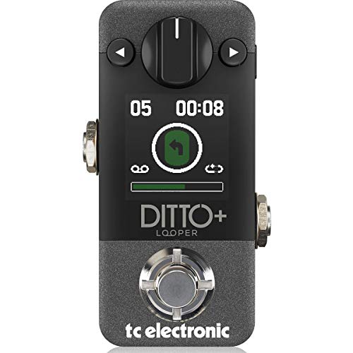 TC Electronic DITTO+ LOOPER Looper-Pedal für mehrere Sessions, nächste Generation, 60 Minuten von t.c electronic