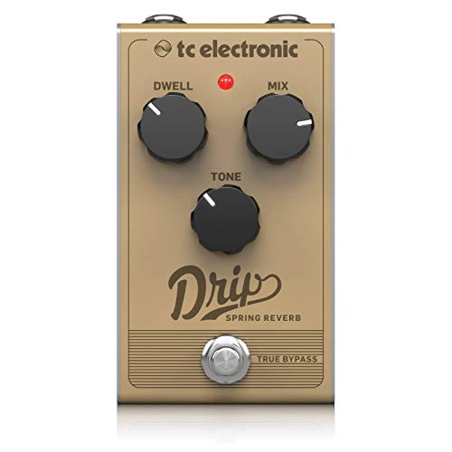 TC Electronic DRIP SPRING REVERB Retro-Federhall mit einstellbarer Dwell, Mix und Tone für funkelnden Reverb-Sound von t.c electronic