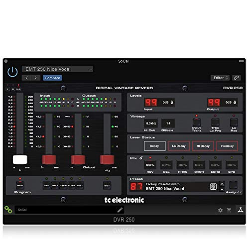 TC Electronic DVR250-DT Digital Vintage Reverb mit inspirierender Hardware-Schnittstelle von t.c electronic