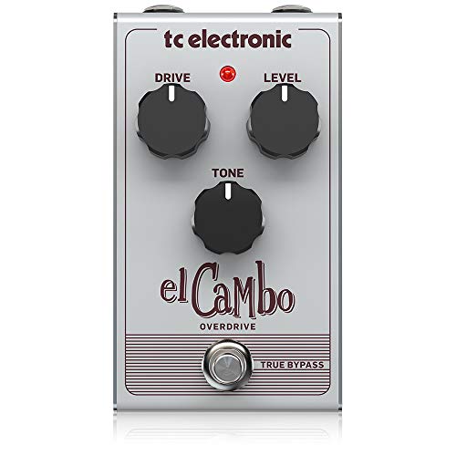 TC Electronic EL CAMBO OVERDRIVE Klassisches Röhren-Overdrive-Pedal mit intuitiver 3-Knopf-Schnittstelle für essenzielle Blues-Rock-Klänge von t.c electronic