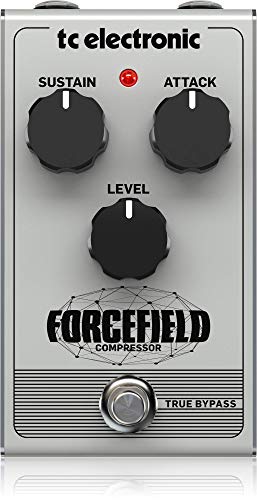 TC Electronic FORCEFIELD COMPRESSOR Klassisches Kompressor/Limiter-Pedal mit Endless Sustain von t.c electronic