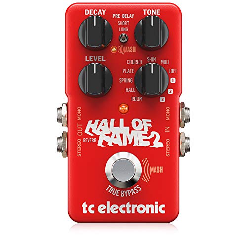 TC Electronic Hall of Fame 2 Reverb Kultiges Reverb-Pedal mit bahnbrechendem MASH-Fußschalter und Shimmer-Effekt von t.c electronic