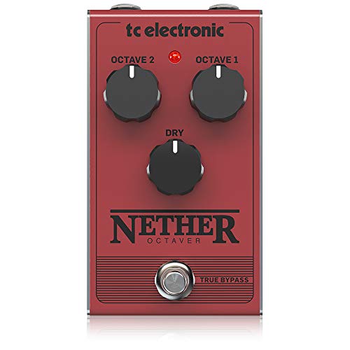 TC Electronic NETHER OCTAVER Klassisches vollanaloges Oktavpedal mit 1 oder 2 Oktaven unter dem Original zum Hinzufügen von warmen, tiefen Bässen von t.c electronic