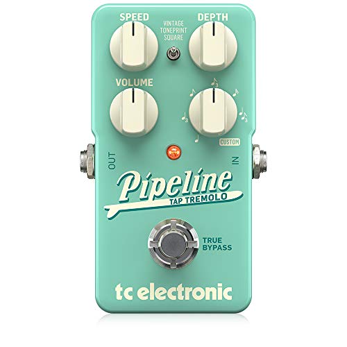 TC Electronic PIPELINE TAP TREMOLO Geniales Tap Tempo Tremolo mit Sequencer, Subdivisions und TonePrints* für klassische und abenteuerliche Tremolo-Sounds von t.c electronic