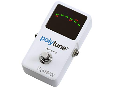 TC Electronic POLYTUNE 3 Ultrakompakter polyphoner Tuner mit mehreren Tuning-Modi und integriertem BONAFIDE-PUFFER von t.c electronic