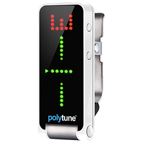 TC Electronic POLYTUNE CLIP Ansteck-Tuner mit polyphonen, Stroboskop- und chromatischen Modi und 108 LED-Matrix-Display für ultimative Stimmleistung von t.c electronic