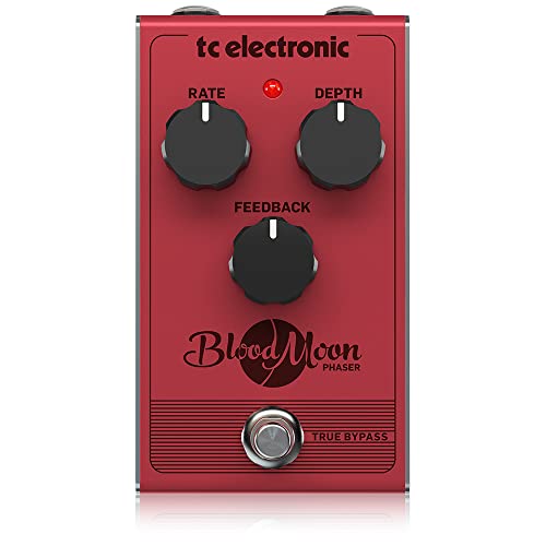 TC Helicon BLOOD MOON PHASER Phaser-Pedal im Vintage-Stil mit vierstufigem Filter und vollständig analoger Schaltung von t.c electronic