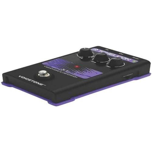 TC Helicon VOICETONE X1 Single-Button Stompbox für dramatische Megaphon- und Distortion-Vocal-Effekte von t.c electronic