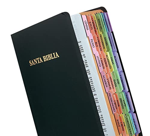 tabbies Rainbow Spanish Catholic Bible Indexing Tabs, Old & New Testaments Plus Catholic Books, 90 Multi-Colored Tabs Inc. 71 Books & 19 Ref. (58347) von tabbies