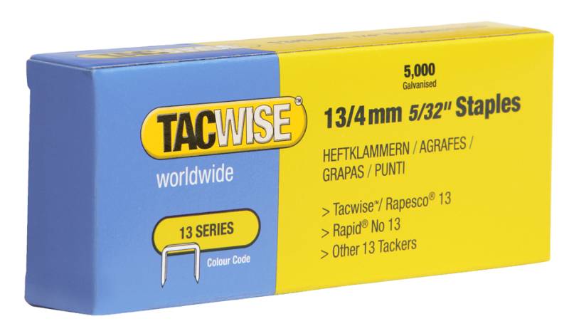 TACWISE Heftklammern 13/6 mm, verzinkt, fein von tacwise
