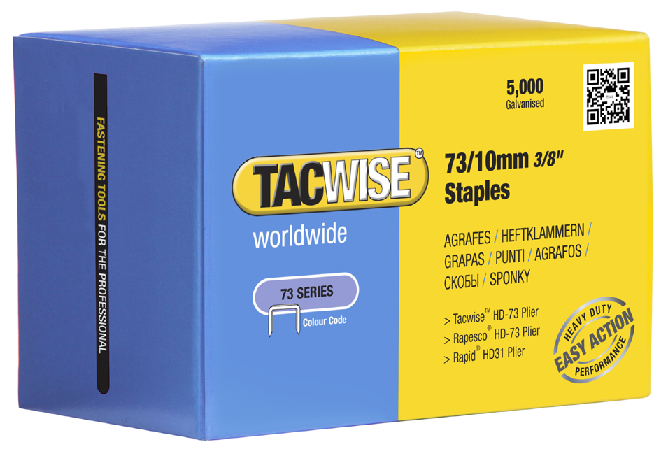 TACWISE Heftklammern 73/10 mm verzinkt, 5.000 Stück von tacwise