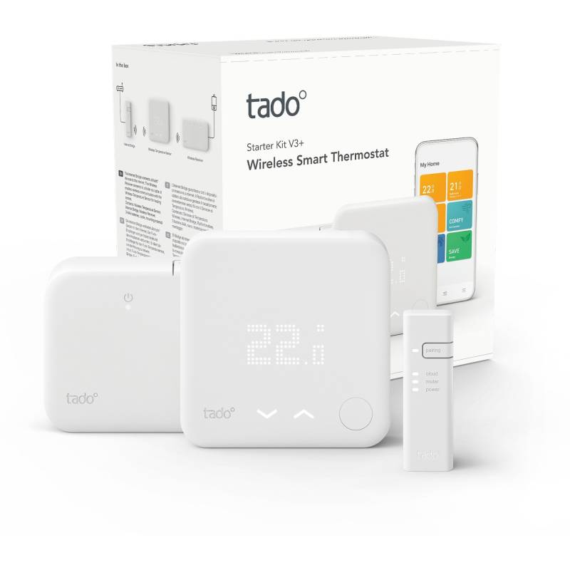 Smart Thermostat V3+ Starter Kit (Funk), Set von tado°