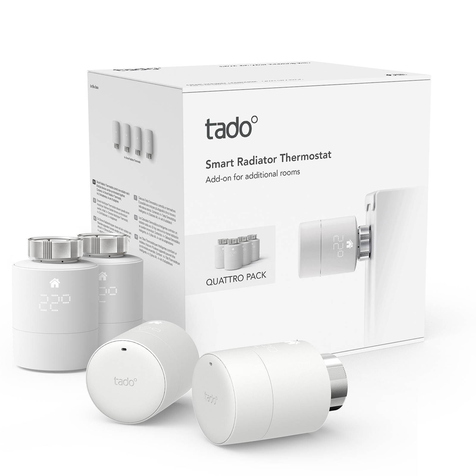 tado° Smart Heizkörperthermostat Viererpack SRT-4 von tado°