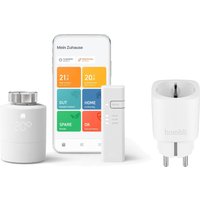 tado° Smartes Heizkörper-Thermostat Starter Kit V3+ + Hombli Smart Steckdose - Weiß von tado