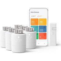 tado° Smartes Heizkörper-Thermostat Starter Kit V3+ mit 6 Thermostaten & Bridge zur Einzelraumsteuerung von tado