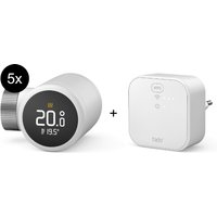 tado° Starter Kit Smartes Heizkörper-Thermostat X - 5er-Set + Bridge inkl. Auto-Assist von tado